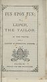 Thumbnail for 'Fun upon fun, or, Leper, the tailor'
