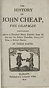 Thumbnail for 'History of John Cheap, the chapman'
