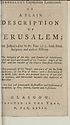 Thumbnail for 'Jerusalem's captivities lamented'