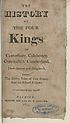 Thumbnail for 'History of the four Kings of Canterbury, Colchester, Cornwall, & Cumberland'