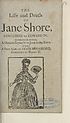 Thumbnail for 'Life and death of Jane Shore'