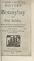Thumbnail for 'New history of Botanybay [sic] and Port Jackson'