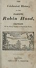 Thumbnail for 'Celebrated history of the famous Robin Hood'
