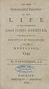 Thumbnail for 'Most remarkable passages in the life of the honourable Colonel James Gardiner'
