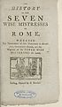 Thumbnail for 'History of the seven wise mistresses of Rome'