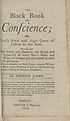 Thumbnail for 'Black book of conscience, or, God's great and high court of justice in the soul'
