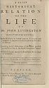 Thumbnail for 'Brief historical relation of the life of Mr. John Livingston Minister of the Gospel'