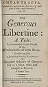 Thumbnail for 'Generous libertine'