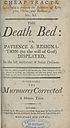 Thumbnail for 'Death bed, or, Patience & resignation (to the will of God) displayed'