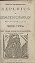 Thumbnail for 'Witty and entertaining exploits of George Buchannan'