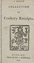 Thumbnail for 'Choice collection of cookery receipts'