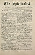 Thumbnail for 'Volume 7, Jul - Dec 1875 - The Spiritualist newspaper'