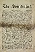 Thumbnail for 'Volume 2, Jan - Nov 1872 - The Spiritualist'