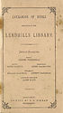 Thumbnail for 'Catalogue of books belonging to the Leadhills Library'