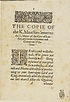 Thumbnail for 'Copie of the K. Maiesties letter to the L. Maior of the Citie of London, and to the aldermen and commons of the same'