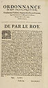 Thumbnail for 'Most Christian Kings edict or proclamation concerning English, Scotish, and Irish ships that shall be met at sea by his said Majesties ships, or by privateers acting by his commission'