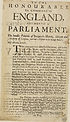 Thumbnail for 'To the honourable the Commons of England, assembled in Parliament. The humble petition of Benjamin Harris, citizen and stationer of London, and now a prisoner in the Kings-Bench'