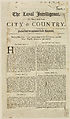Thumbnail for 'Loyal intelligence, or, News both from city & country'