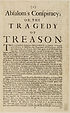 Thumbnail for 'Absalom's conspiracy; or, The tragedy of treason'