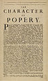 Thumbnail for 'Character of popery'