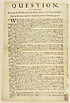 Thumbnail for 'True state of the question, as it now stands, between the woollen and silk manufactures, and printed callicoes; and as the same is further clear'd up in the following queries'