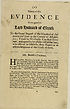 Thumbnail for 'Notes of the evidence given against the Lord Howard of Escrick to the grand inquest of the hundred of Edmonton and Gore in the county of Middlesex'