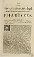 Thumbnail for 'Presbyterians described in the character of their predecessours the Pharisees'