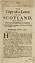 Thumbnail for 'Copy of a letter from Scotland, to his Grace the Lord Archbishop of Canterbury'