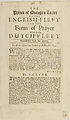 Thumbnail for 'Prince of Orange's letter to the English-fleet, and the form of prayer used in the Dutch-fleet'