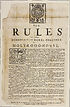 Thumbnail for 'Rules of the schools of the Royal Colledge at Holy-rood-House'