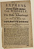 Thumbnail for 'True copy of an express, sent from that famous English soldier, Coll. Woosely, to his grace the Duke Schomberge'