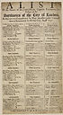 Thumbnail for 'List of the names of the field-officers, captains, lieutenants, and ensigns in the auxiliaries of the City of London, as they are now commissioned by Their Majesties present Commissioners of Lieutenancy for the said city, August 1690'