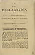 Thumbnail for 'Declaration of Charles Duke of Sconberg, Lieutenant-General to His Majesty of Great Britain, and colonel of his First Regiment of English Guards'