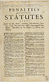 Thumbnail for 'Penalties by several statutes upon justices of the peace, constables, churchwardens, overseers of the poor, and other officers that neglect their duty, necessary to be known to them and others'