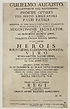 Thumbnail for 'Gulielmo Augusto, Britanniarum regi potentissimo. principi optimo. pio. justo. liberatori. patri patriae. splendidis, ac vere regiis virtutibus eminentem mens attonita te suspicit, augustissime imperator'