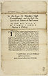 Thumbnail for 'To His Grace His Majestie's High Commissioner, and the Right Honourable the Estates of Parliament the humble petition of Mr. George Campbel merchant in Edinburgh'