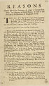 Thumbnail for 'Reasons humbly offered for continuing the right of foreign-built ships, now belonging to English owners, to load at and from any of the plantations for England directly..'