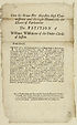 Thumbnail for 'Unto his Grace her Majesties high Commissioner and the right honourable the estates of Parliament the petition of William Wilson one of the under-clerks of Session'