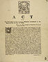 Thumbnail for 'Act of the Town-Council of Edinburgh, discharging incroachments on the avenues of the said city and suburbs. Edinburgh the third day of May one thousand seven hundred and twenty seven years'