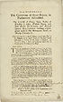 Thumbnail for 'To the honourable the Commons of Great Britain, in Parliament assembled. The case of Thomas Juson, Rector of Wansted, in Essex, William Hatton, and John brooks, his servants, and Richard Spencer, day-labourer, : |b touching a complaint made to this Honourable House on Monday February 17; that they have in a forcible manner entered upon part of the possessions of the Right Honourable Richard Viscount Castlemain (a member of the House) at Wansted, and have cut down a fence, and committed spoil there in breach of the privilege of the House'