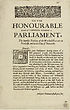 Thumbnail for 'To the Honourable House of Commons assembled in Parliament. The humble petition of the worsted weavers in Norfolk, and in the city of Norwich'