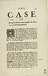 Thumbnail for 'Case of several tradesmen, who furnished the army, as it is humbly presented'