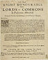 Thumbnail for 'To the right honovrable the Lords & Commons in parliament assembled. The humble petition of the inhabitants of the county of Hertford'