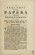 Thumbnail for 'True copy of the papers delivered by Mr. Rob. Chernocke, Mr. Ed. King, Mr. Th. Key, to the sheriffs of London and Middlesex, at Tyburn, the place of execution, March 18th. 1695/6'