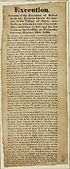 Thumbnail for 'Execution. Account of the execution of Robert Scott late Earlston carrier for murder, at the village of Fanns, near Earlston, with an account of his examplary [sic] behaviour, in jail, and his last words on the scaffold, on Wednesday forenoon, October, 29th 1823'