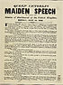 Thumbnail for 'Queen Victoria's maiden speech on closing the session of Parliament of the United Kingdom, Monday, July 17, 1837'