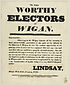 Thumbnail for 'To the worthy electors of Wigan'