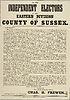 Thumbnail for 'To the independent electors of the Eastern Division of the county of Sussex'