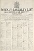 Thumbnail for 'War Office daily list of September 16th (No. 5671) in nine parts'