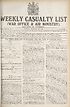 Thumbnail for 'War Office daily list of December 16th (No. 5749) in fourteen parts'